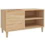 Voir la diapositive 2 : VIDAXL Armoire a disques chene sonoma 84,5x38x48 cm bois d'ingenierie