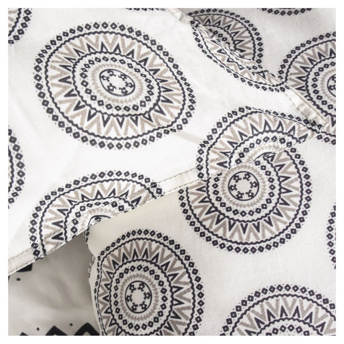 Parure housse de couette fantaisie en coton 57 fils NELL