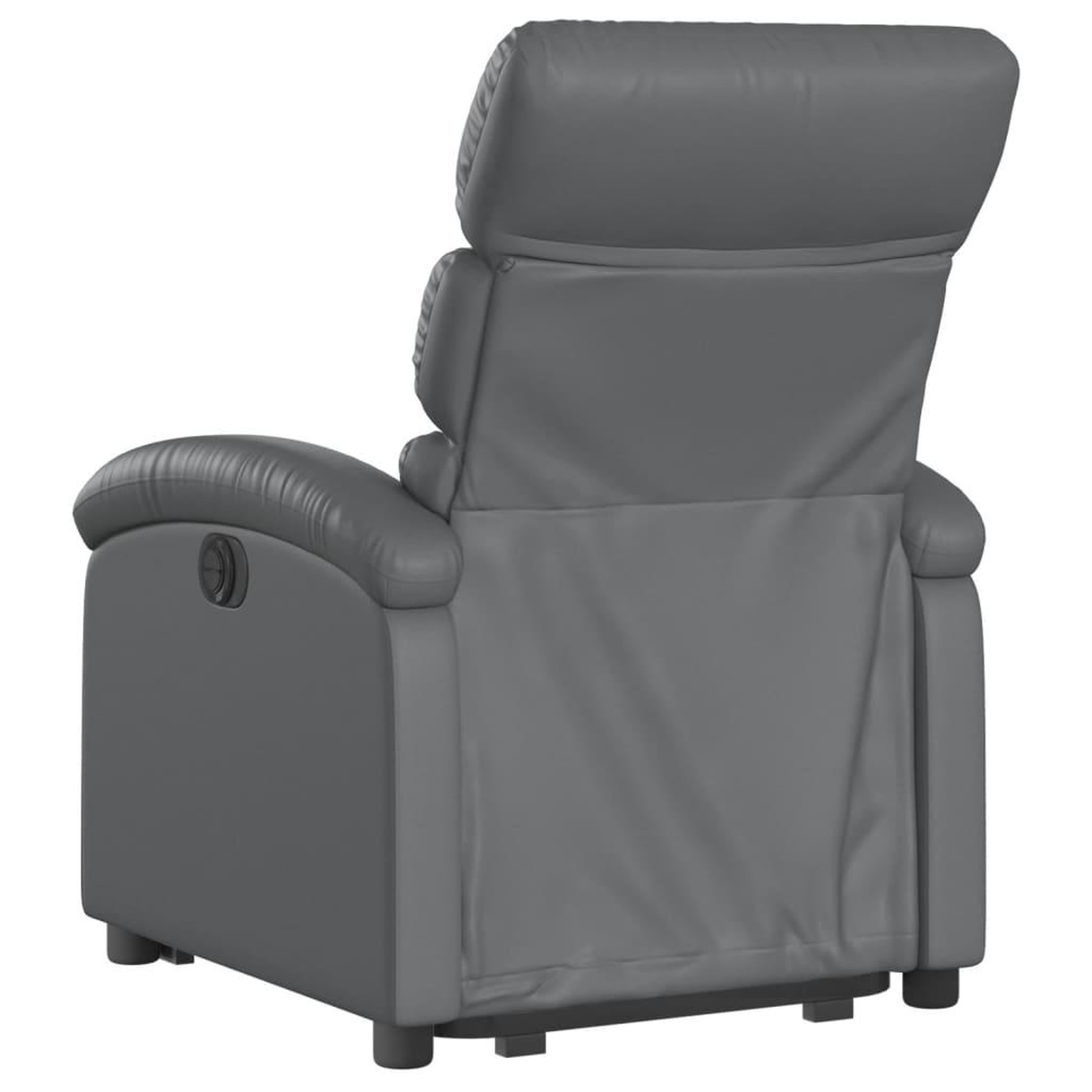 Voir la diapositive 4 : VIDAXL Fauteuil inclinable Gris Similicuir