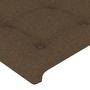 Voir la diapositive 5 : VIDAXL Tete de lit a LED Marron fonce 200x5x118/128 cm Tissu