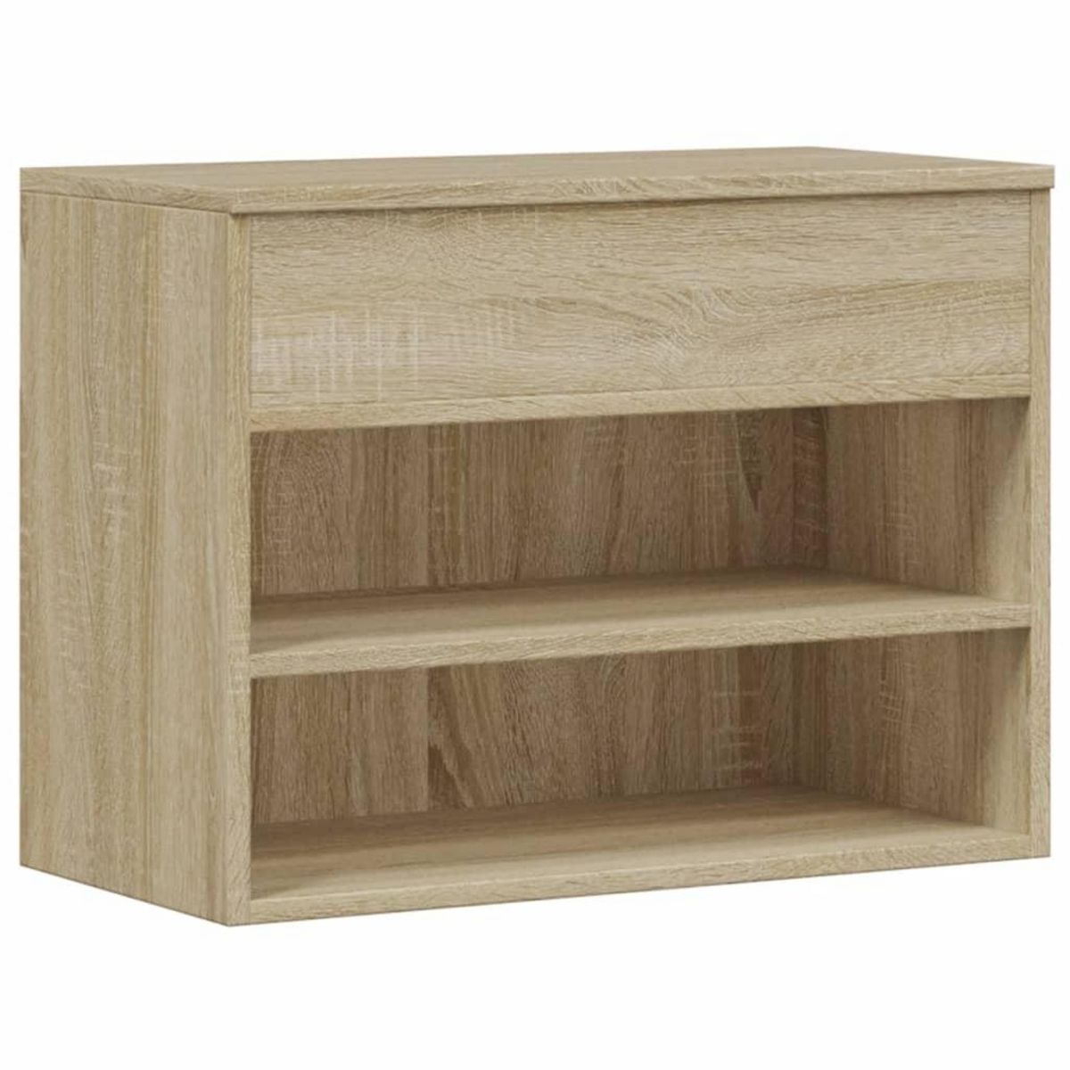 VIDAXL Banc a chaussures Chene sonoma 60x30x45 cm Bois d'ingenierie