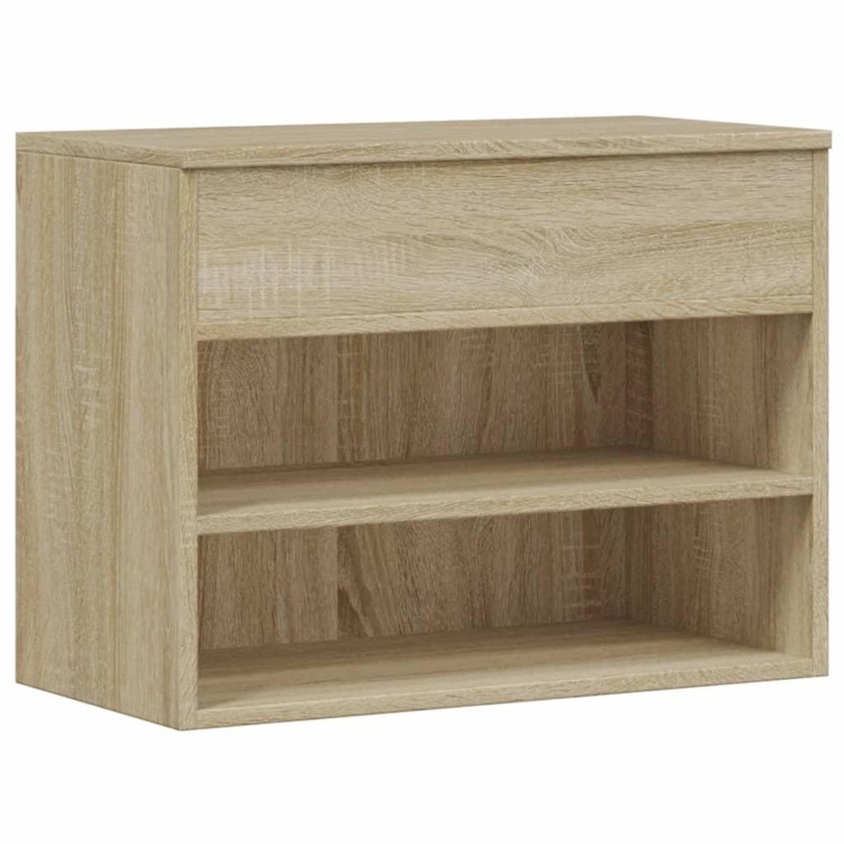 VIDAXL Banc a chaussures Chene sonoma 60x30x45 cm Bois d'ingenierie