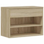 Voir la diapositive 2 : VIDAXL Banc a chaussures Chene sonoma 60x30x45 cm Bois d'ingenierie