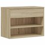 Voir la diapositive 2 : VIDAXL Banc a chaussures Chene sonoma 60x30x45 cm Bois d'ingenierie
