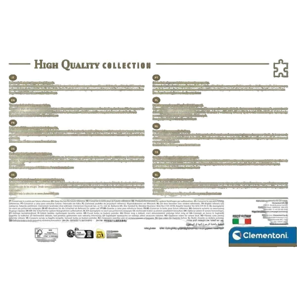 Le marquier Puzzle Clementoni Puzzle Palais de Westminster 3000 pièces