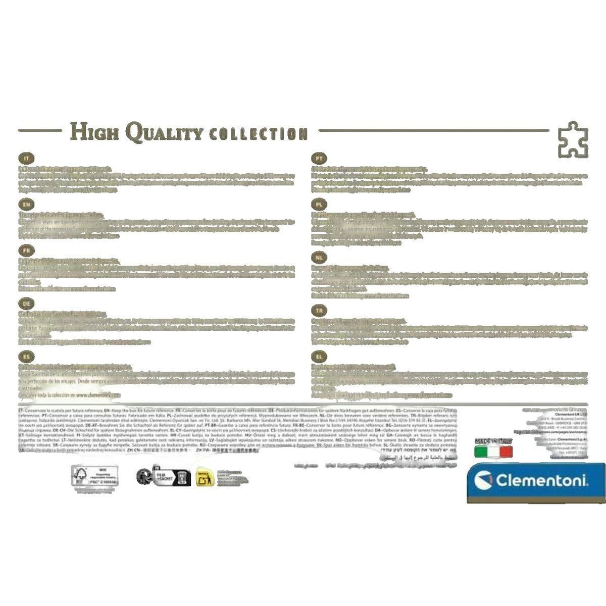 Le marquier Puzzle Clementoni Puzzle Palais de Westminster 3000 pièces