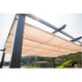 Voir la diapositive 5 : MARKET24 Pergola en aluminium CORDOBA - Ecru - 4 x 3 m