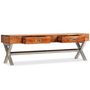Voir la diapositive 2 : VIDAXL Meuble TV avec tiroirs bois d'acacia massif 140 cm