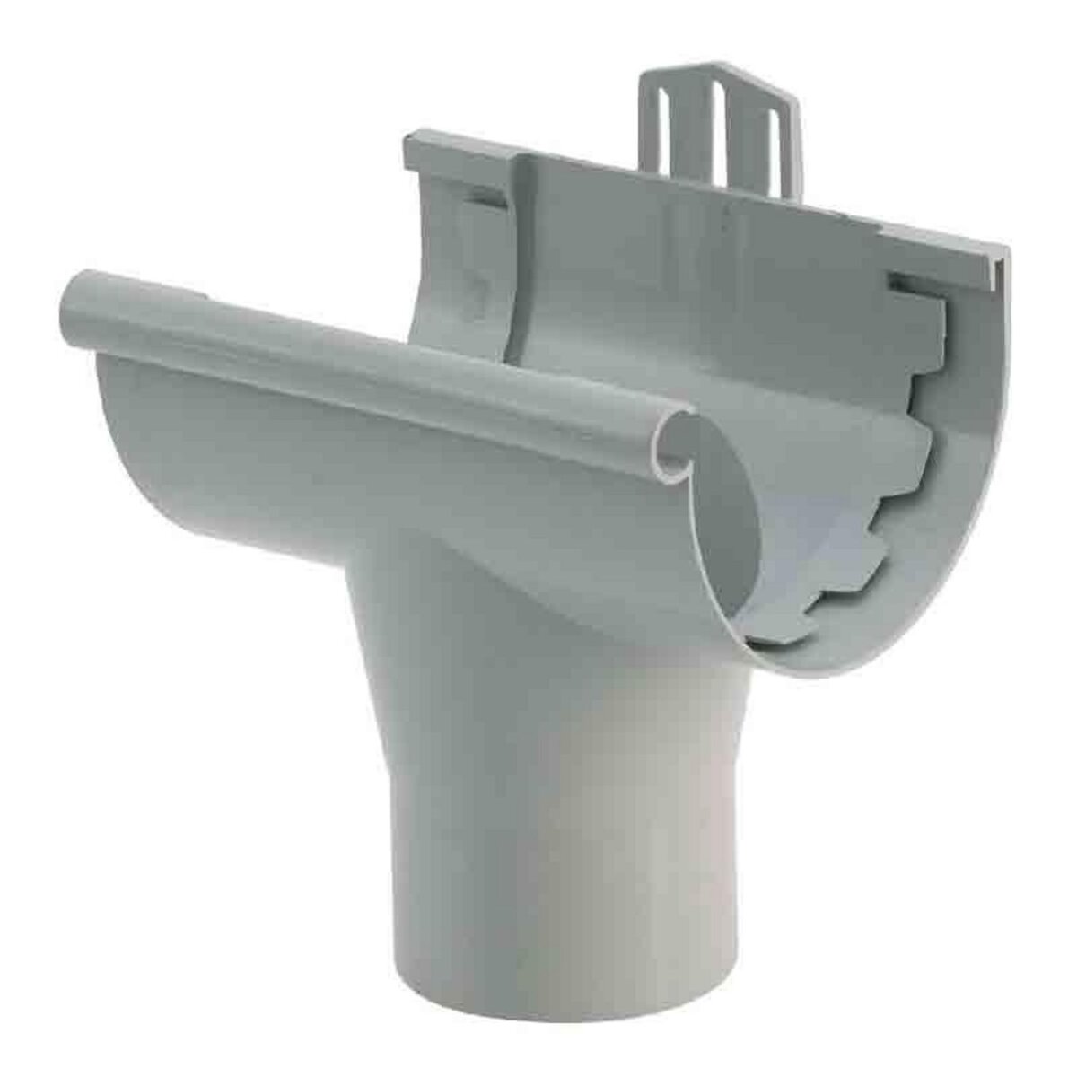 GIRPI Gouttière PVC - Naissance à coller Ø 25 gris