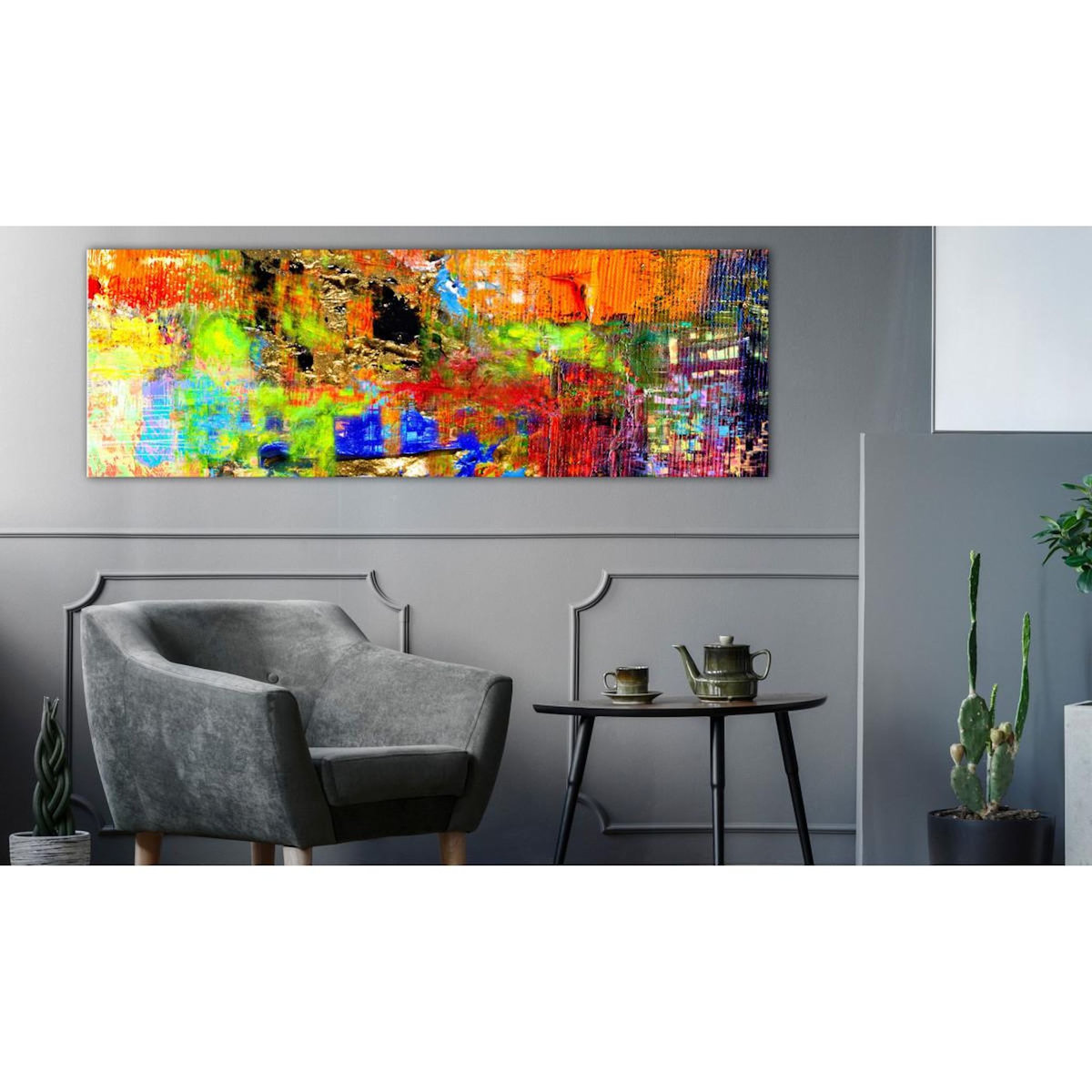 Paris Prix Tableau Imprimé  Colourful Abstraction Narrow