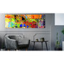 Voir la diapositive 2 : Paris Prix Tableau Imprimé  Colourful Abstraction Narrow