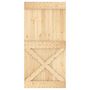 Voir la diapositive 5 : VIDAXL Porte NARVIK 100x210 cm bois massif de pin