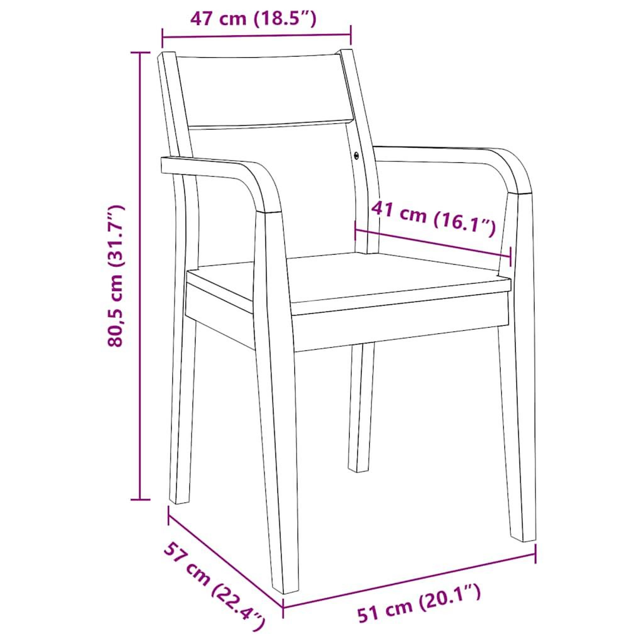 Voir la diapositive 6 : VIDAXL Chaises a manger 2 pcs blanc bois massif caoutchouc