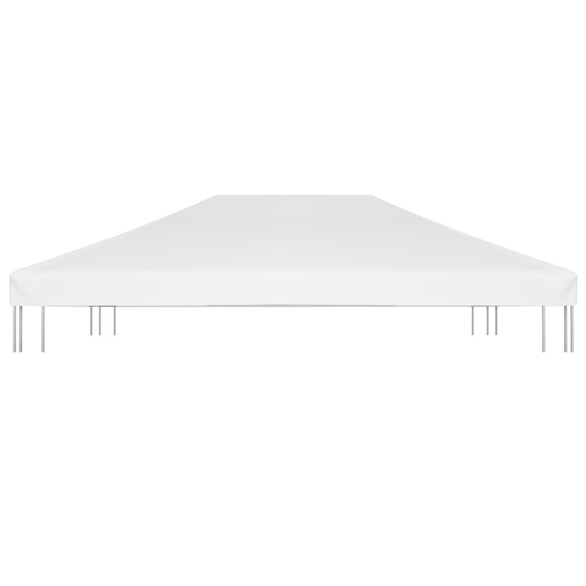 Voir la diapositive 3 : VIDAXL Toile de toit de belvedere 270 g/m^2 4x3 m Blanc