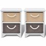 Voir la diapositive 3 : VIDAXL Table de chevet 2 pcs Bois