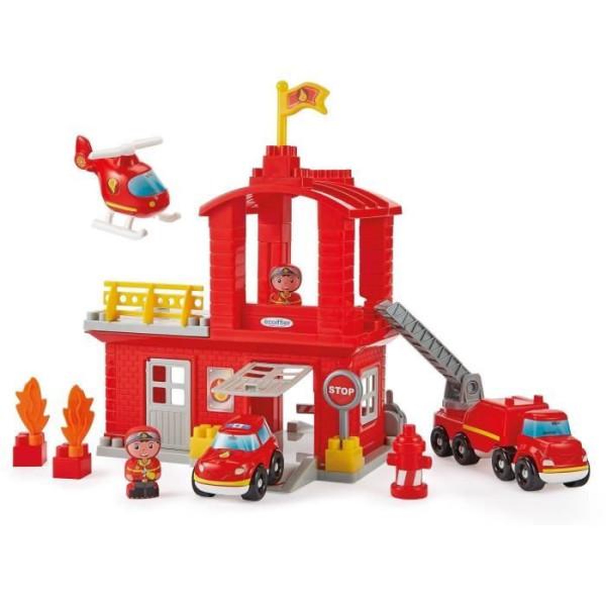 Ecoiffier ECOIFFIER 2980 Abrick - Caserne des pompiers - Au feu les pompiers