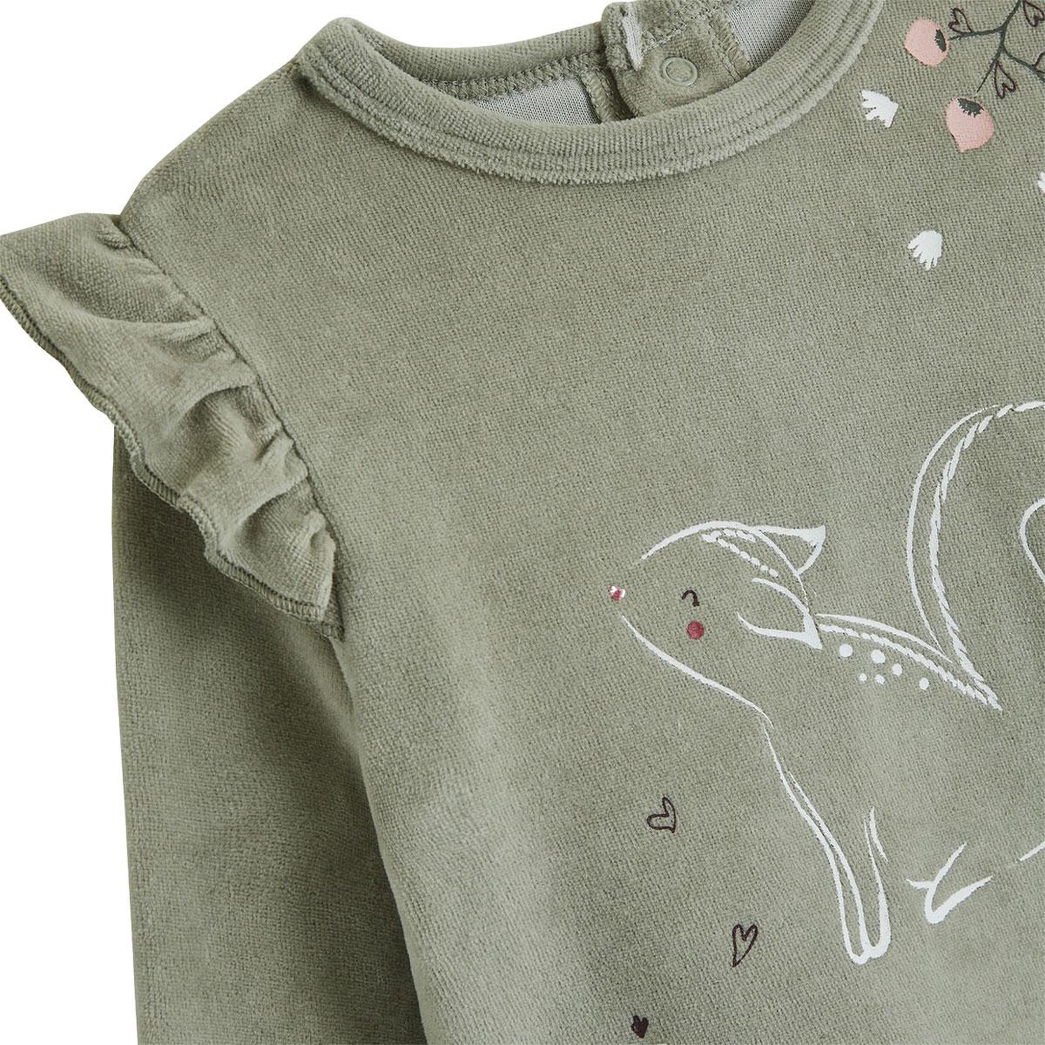 Voir la diapositive 2 : PETIT BEGUIN Pyjama enfant 2 pièces en velours Misti