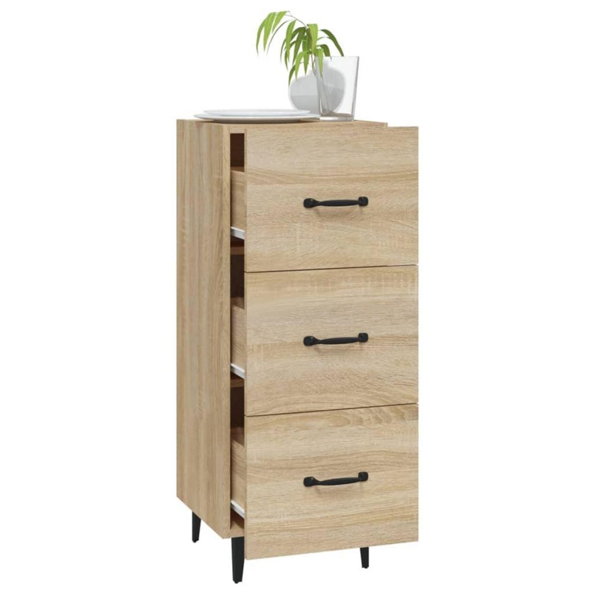 VIDAXL Buffet Chene sonoma 34,5x34x90 cm Bois d'ingenierie