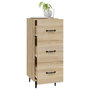 Voir la diapositive 4 : VIDAXL Buffet Chene sonoma 34,5x34x90 cm Bois d'ingenierie