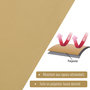 Voir la diapositive 5 : OUTSUNNY Voile d'ombrage triangulaire grande taille 3 x 3 x 3 m polyester haute densité résistant aux UV coloris sable