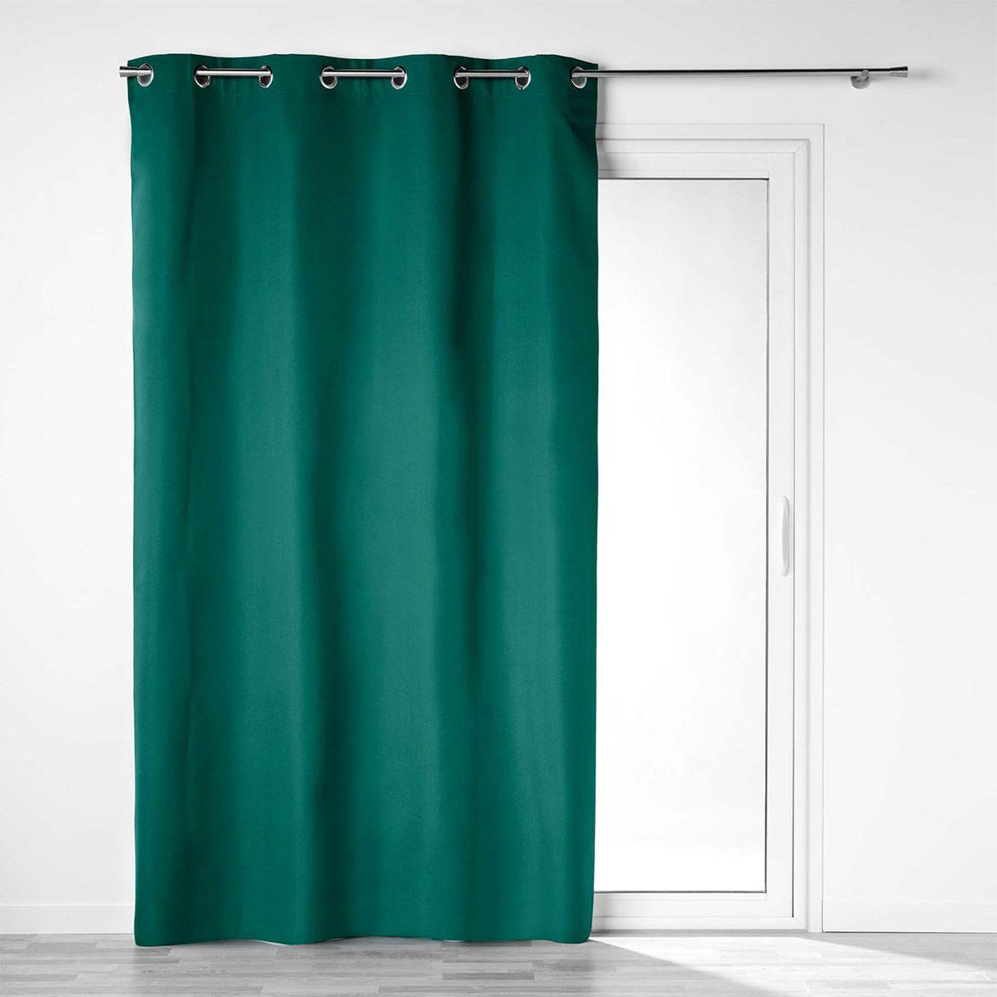 Douceur d'Intérieur Rideau occultant  obscure  140x260cm émeraude