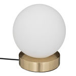 ATMOSPHERA Lampe Boule à Poser Déco  Dris  16cm Blanc & Or