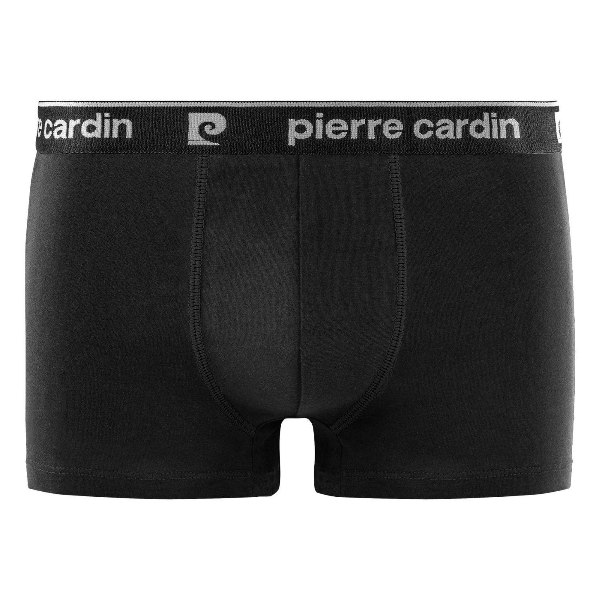 Voir la diapositive 4 : PIERRE CARDIN Lot de 4 boxers homme en coton Uni/Imprimé Class