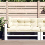 VIDAXL Coussins de palette lot de 3 creme tissu