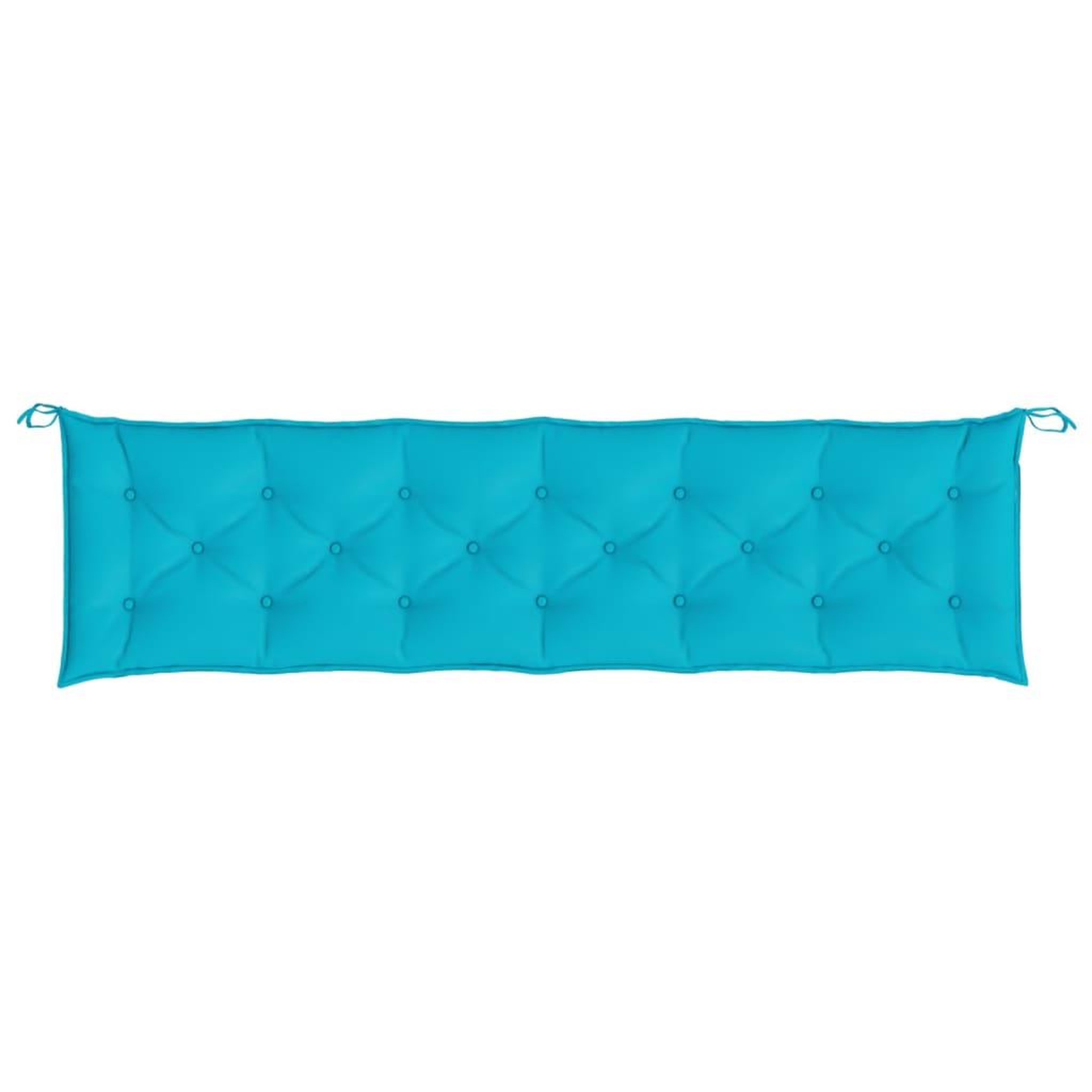 Voir la diapositive 4 : VIDAXL Coussin de banc de jardin turquoise 200x50x7 cm tissu