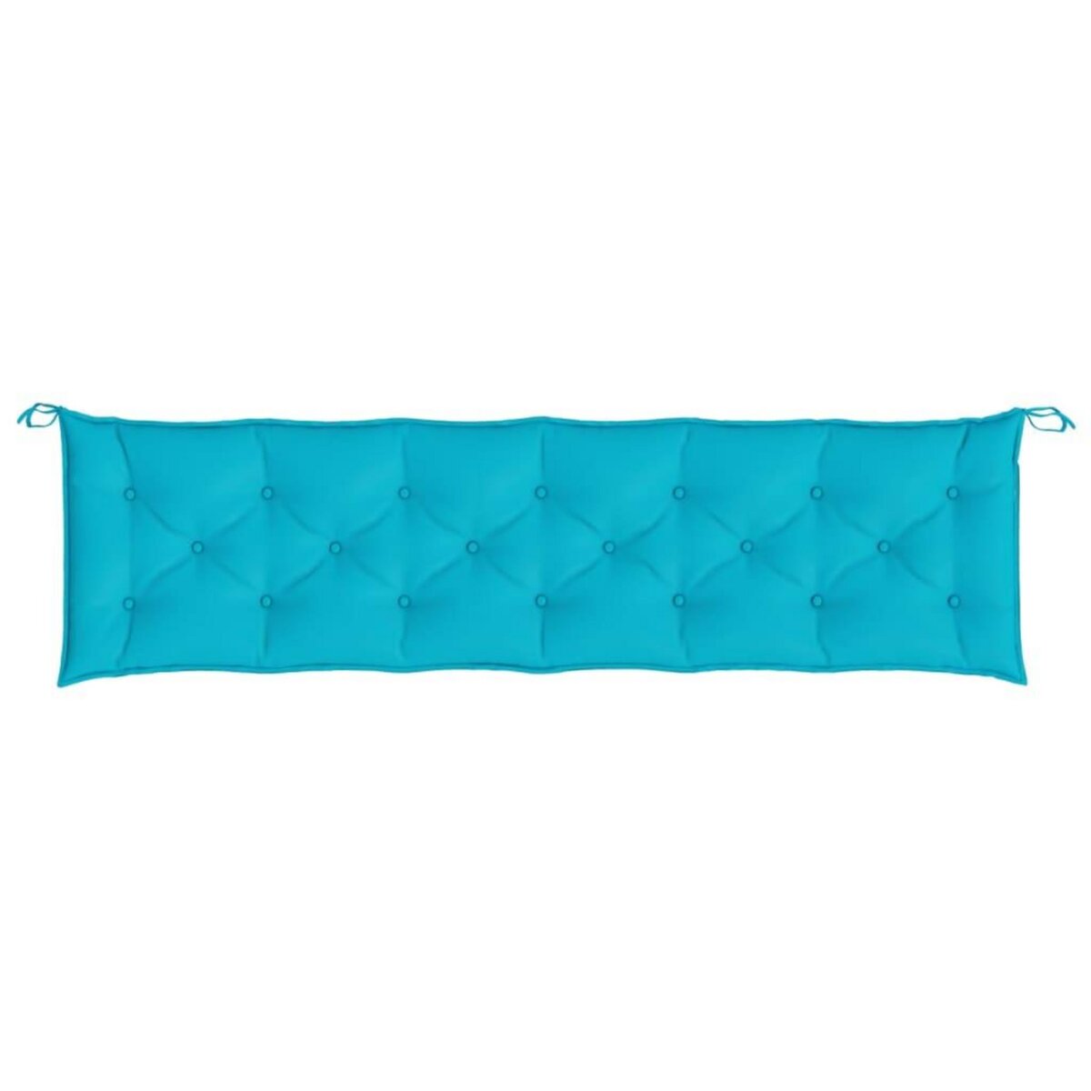 VIDAXL Coussin de banc de jardin turquoise 200x50x7 cm tissu