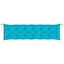 Voir la diapositive 4 : VIDAXL Coussin de banc de jardin turquoise 200x50x7 cm tissu