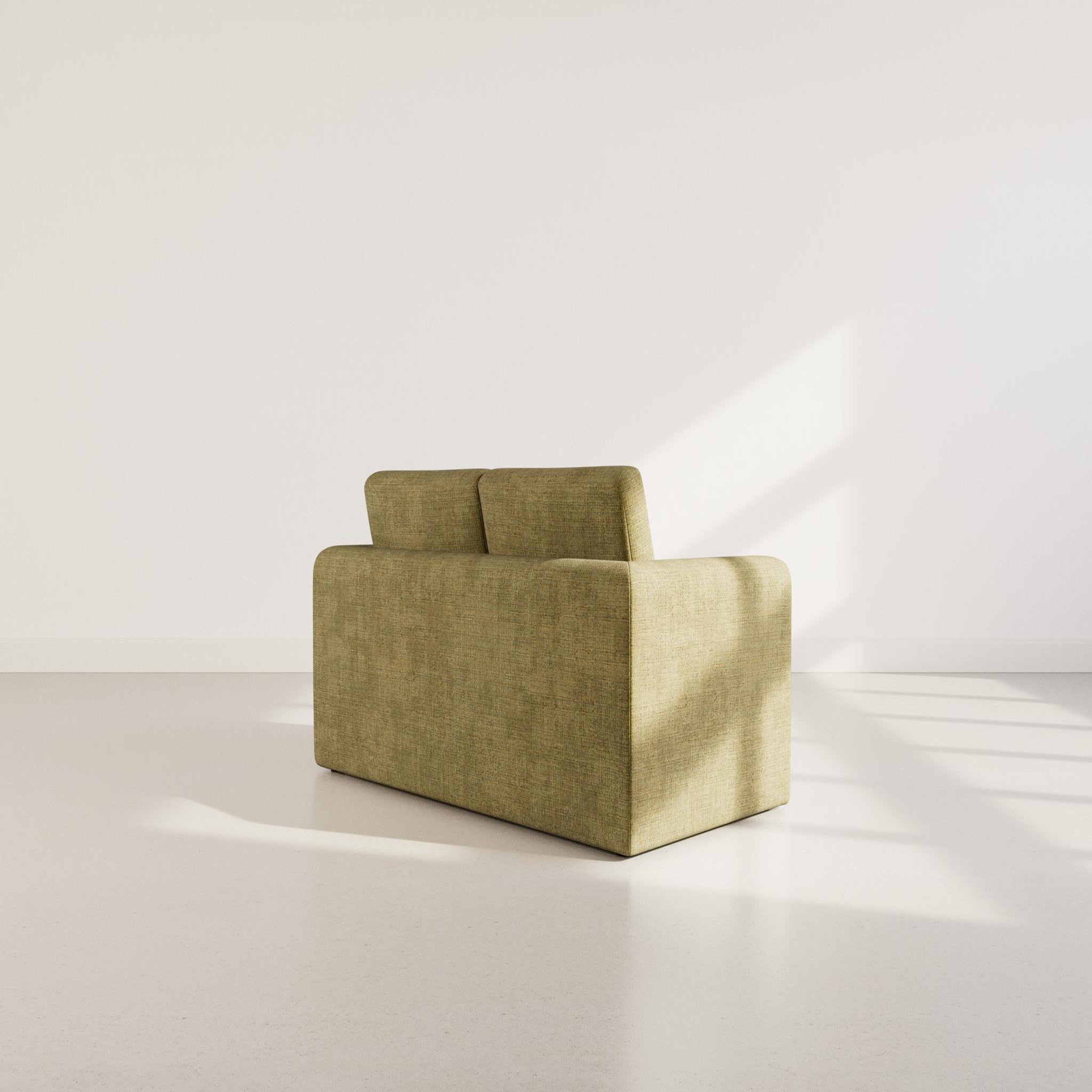 Voir la diapositive 6 : BEST MOBILIER Marilia - canapé 2 places convertible déplimousse en velours texturé