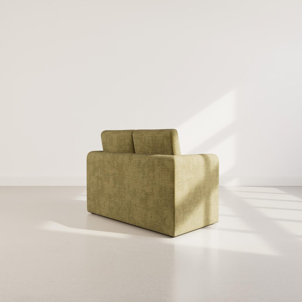 BEST MOBILIER Marilia - canapé 2 places convertible déplimousse en velours texturé