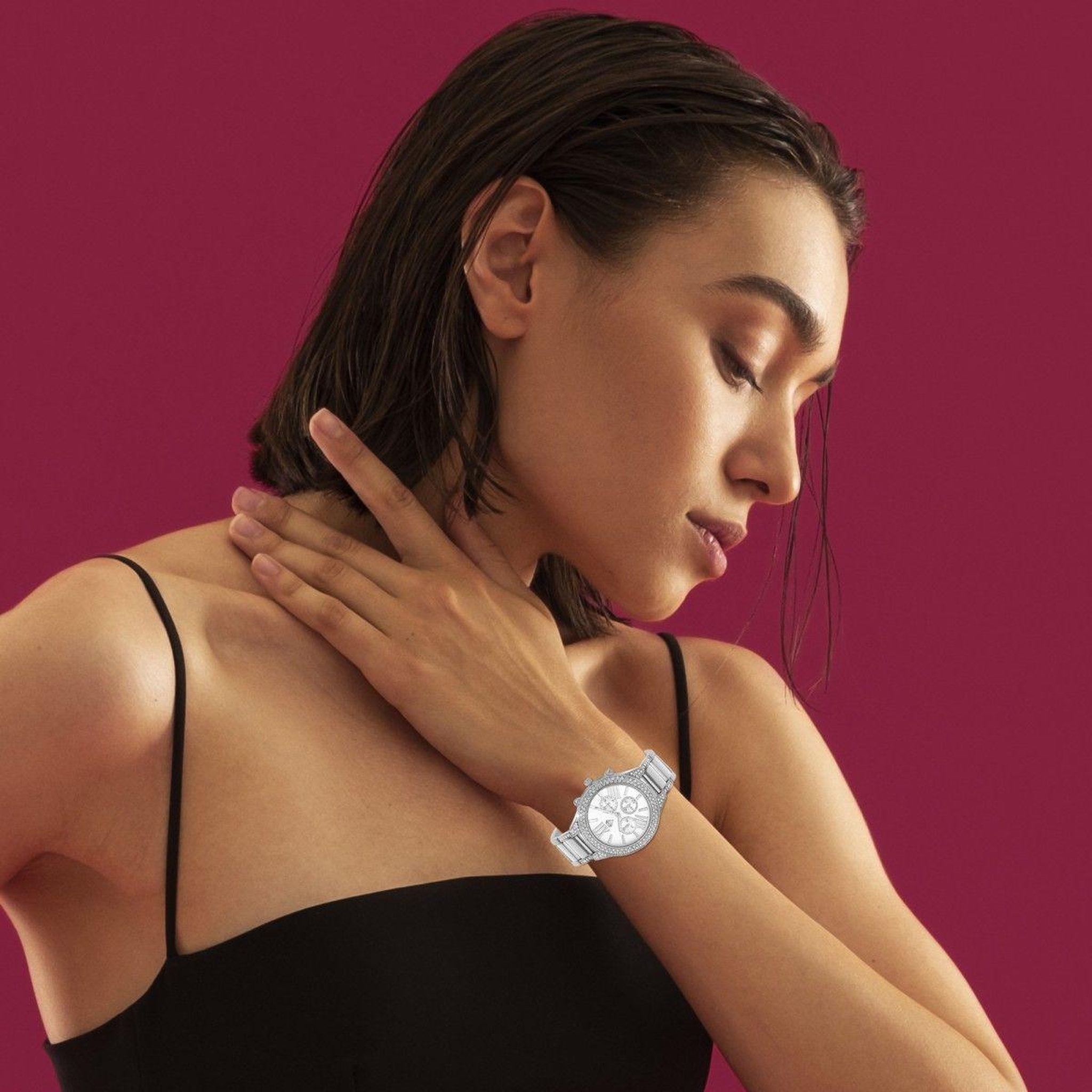 Voir la diapositive 2 : SC CRYSTAL Montre Angelina élégante ornée de Cristaux scintillants par SC Crystal