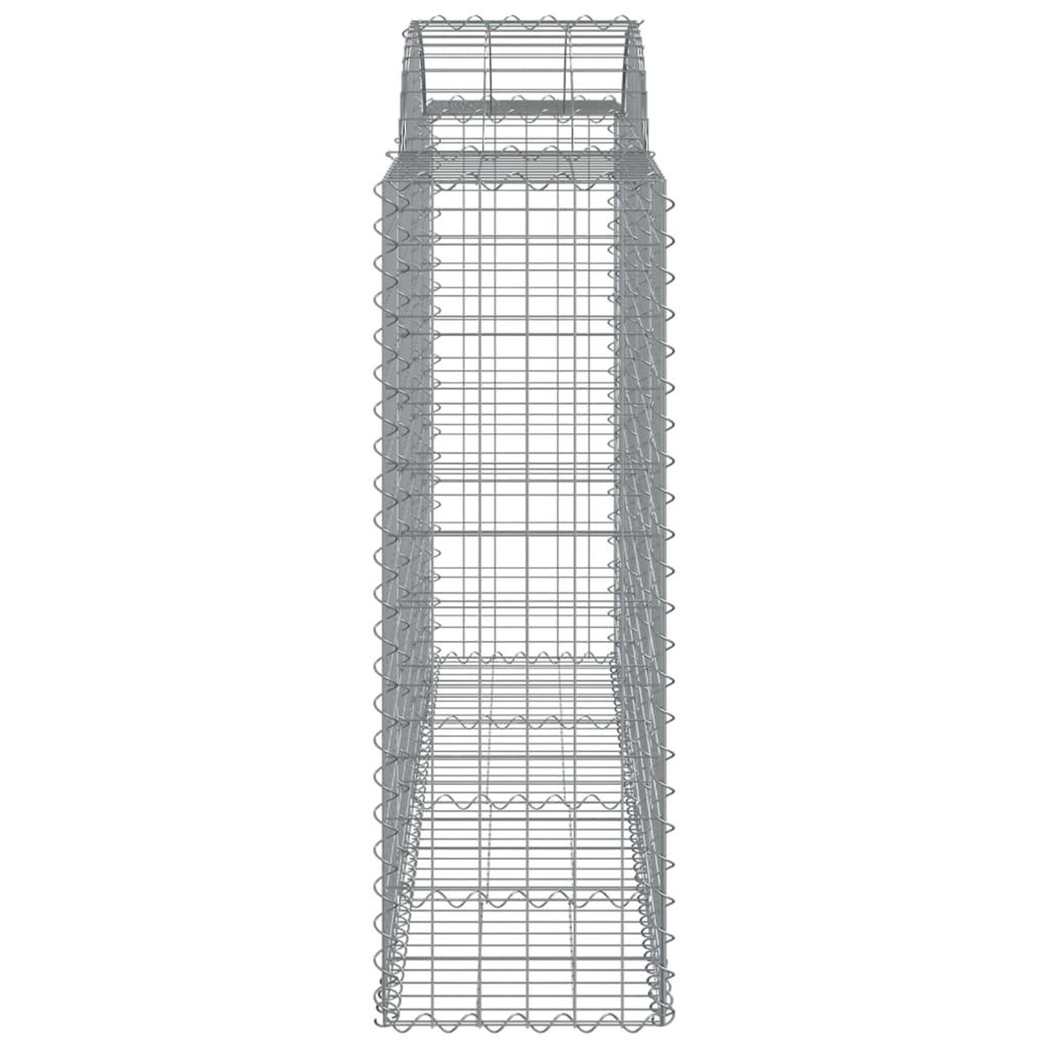 Voir la diapositive 4 : VIDAXL Panier de gabions arque 200x50x120/140 cm Fer galvanise