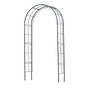 Voir la diapositive 1 : Nature Pergola autoportée arche - Acier noir - 229x113x38cm