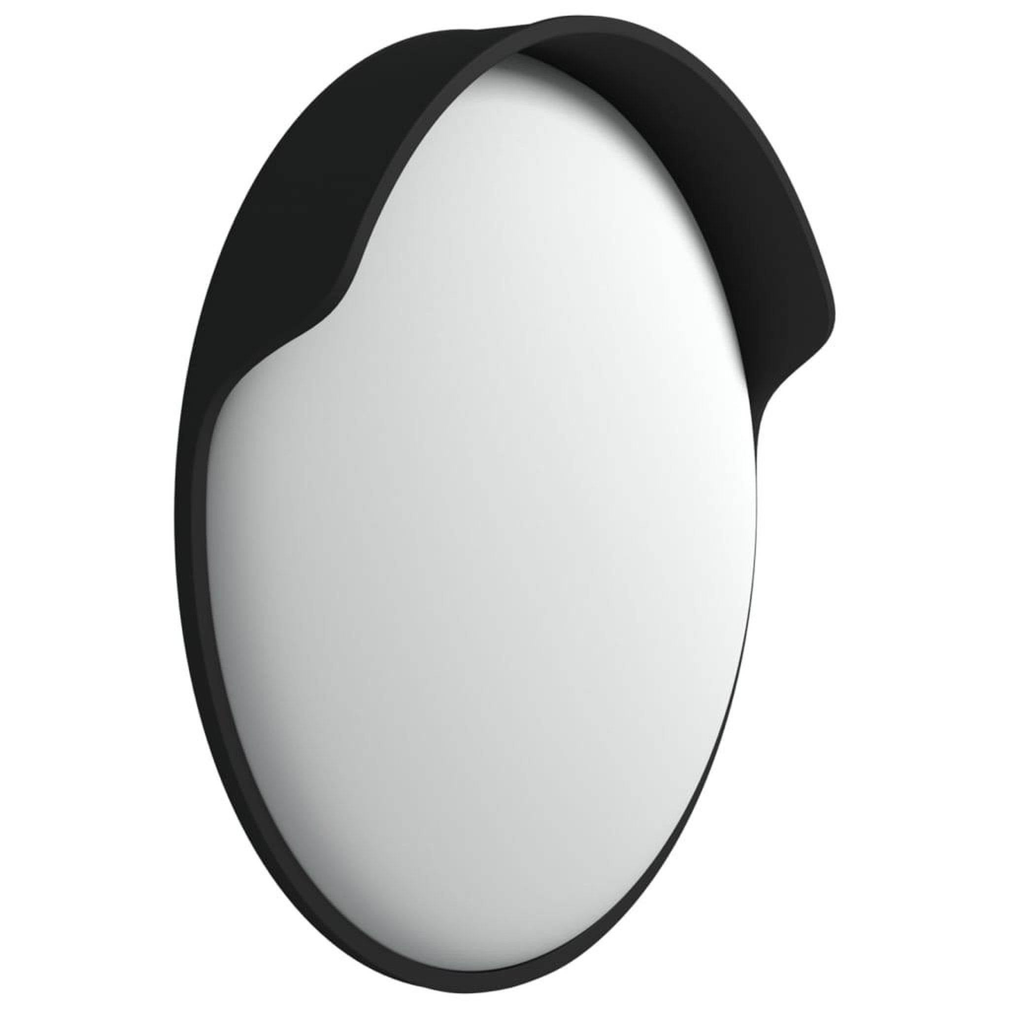 Voir la diapositive 4 : VIDAXL Miroir de traffic convexe d'exterieur Noir Ø60 cm Polycarbonate
