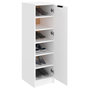 Voir la diapositive 4 : VIDAXL Armoire a chaussures Blanc 30x35x100 cm Bois d'ingenierie
