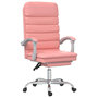 Voir la diapositive 2 : VIDAXL Fauteuil de massage inclinable de bureau Rose Similicuir
