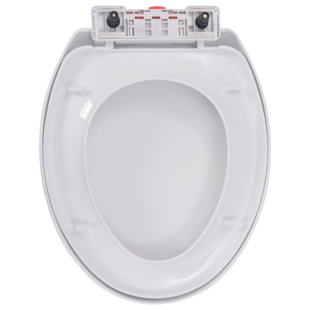 VIDAXL Abattant WC a fermeture en douceur Liberation rapide Blanc