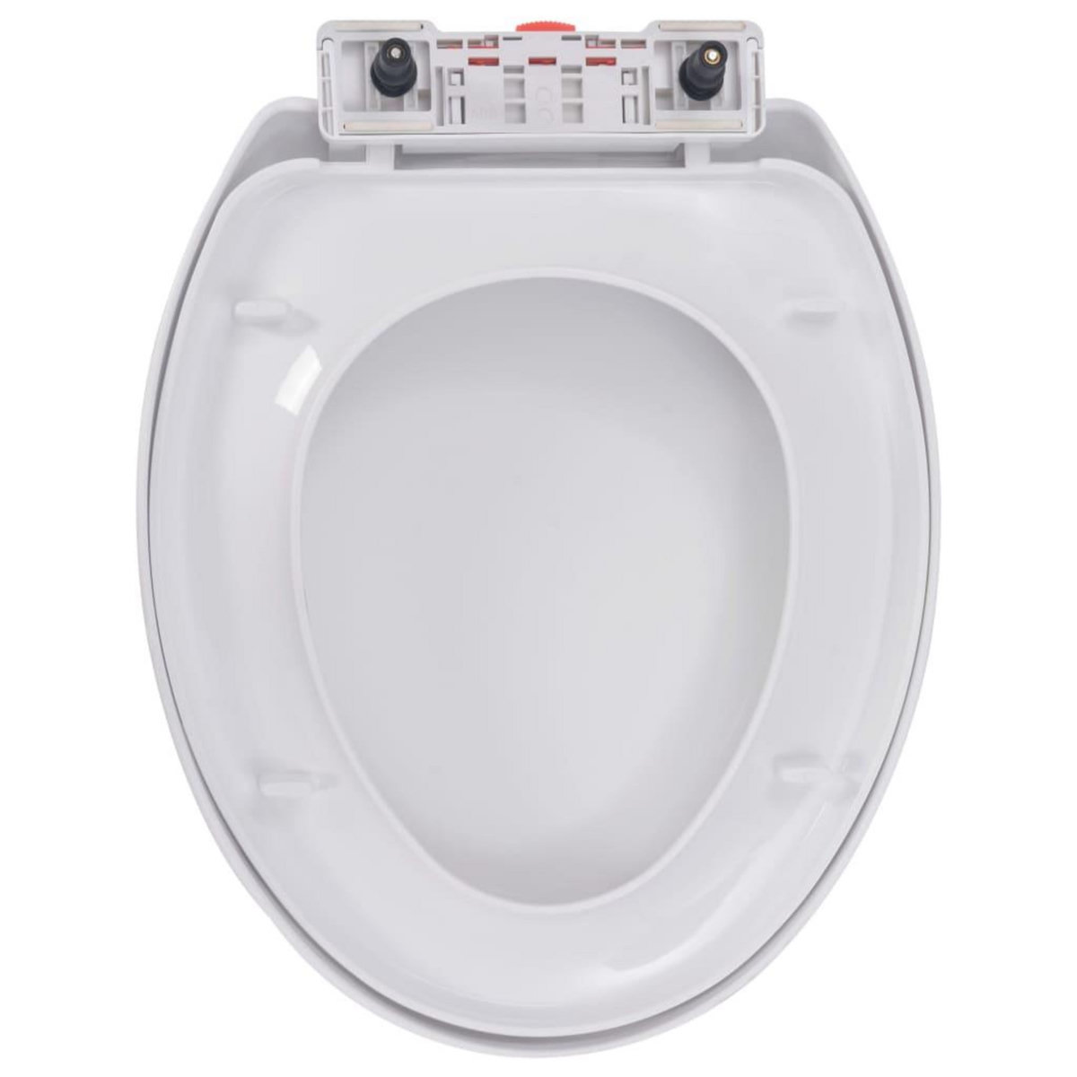 VIDAXL Abattant WC a fermeture en douceur Liberation rapide Blanc