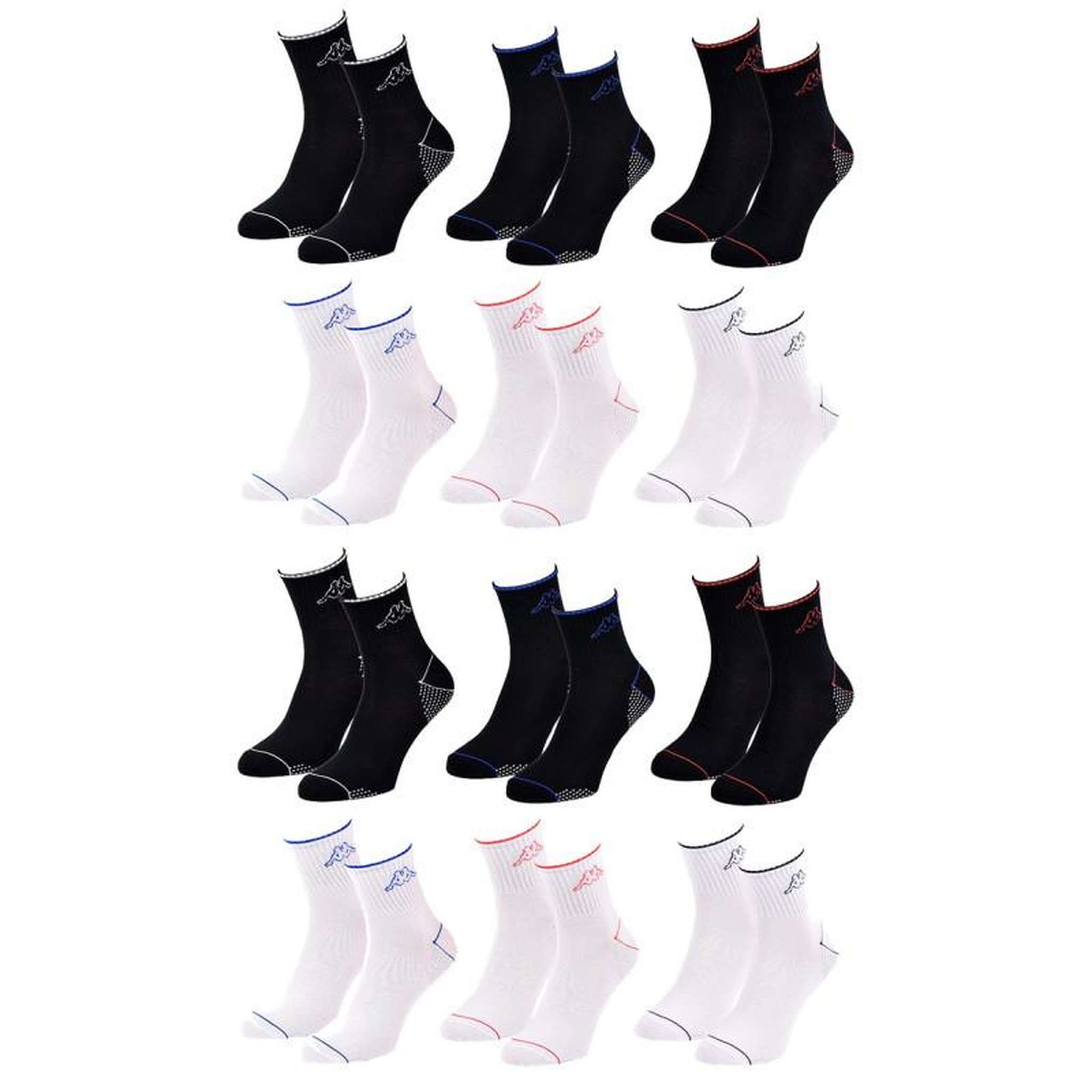 Voir la diapositive 2 : KAPPA Chaussettes Homme QUARTER KAPPA