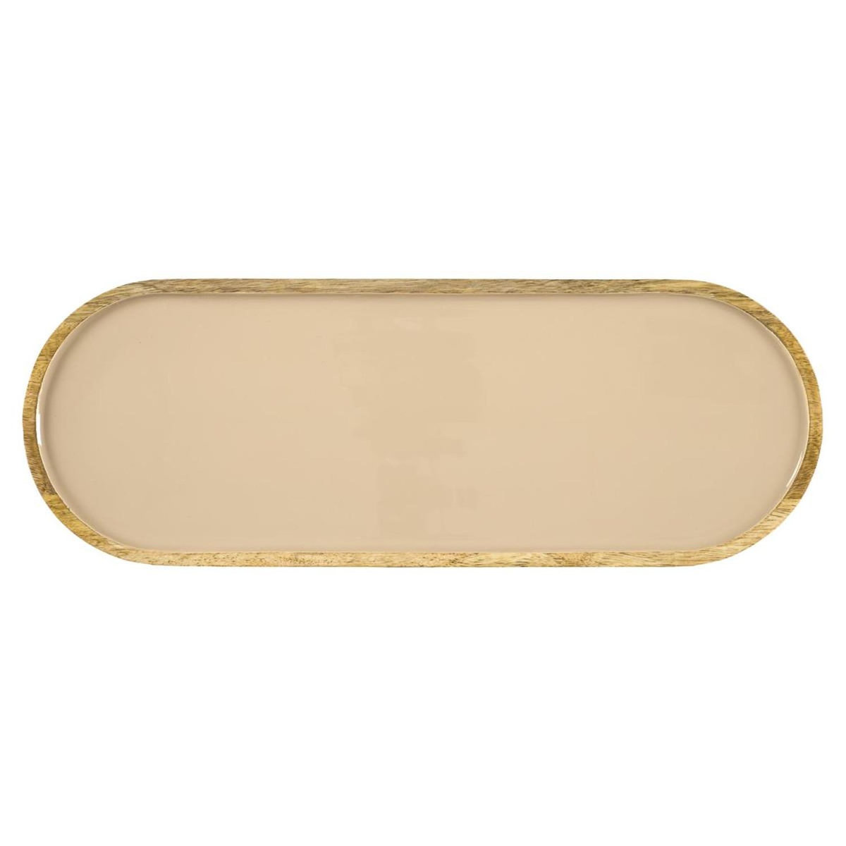 Paris Prix Plat de Présentation Uni en Bois  Dune  50cm Beige