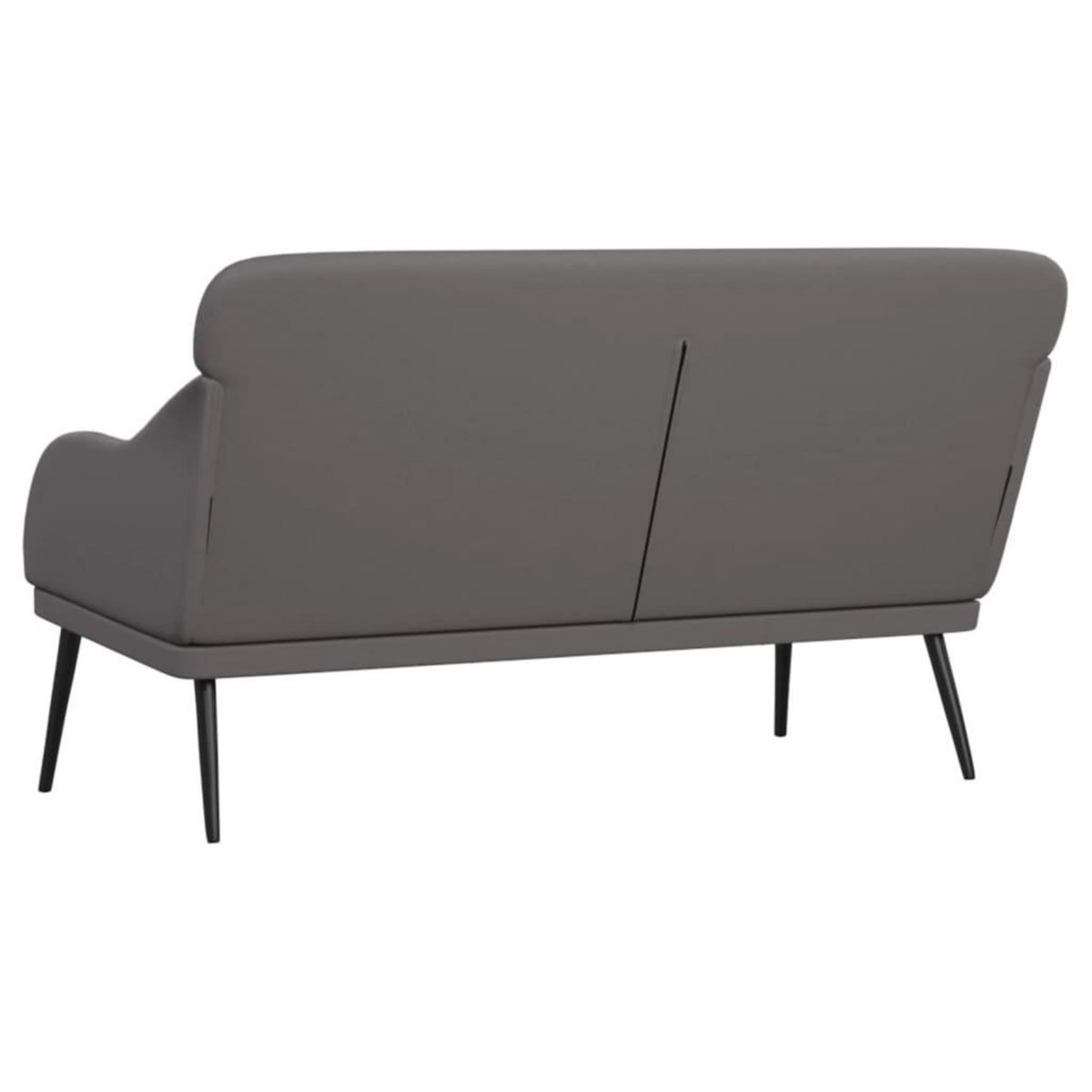 VIDAXL Banc Gris 110x76x80 cm Similicuir