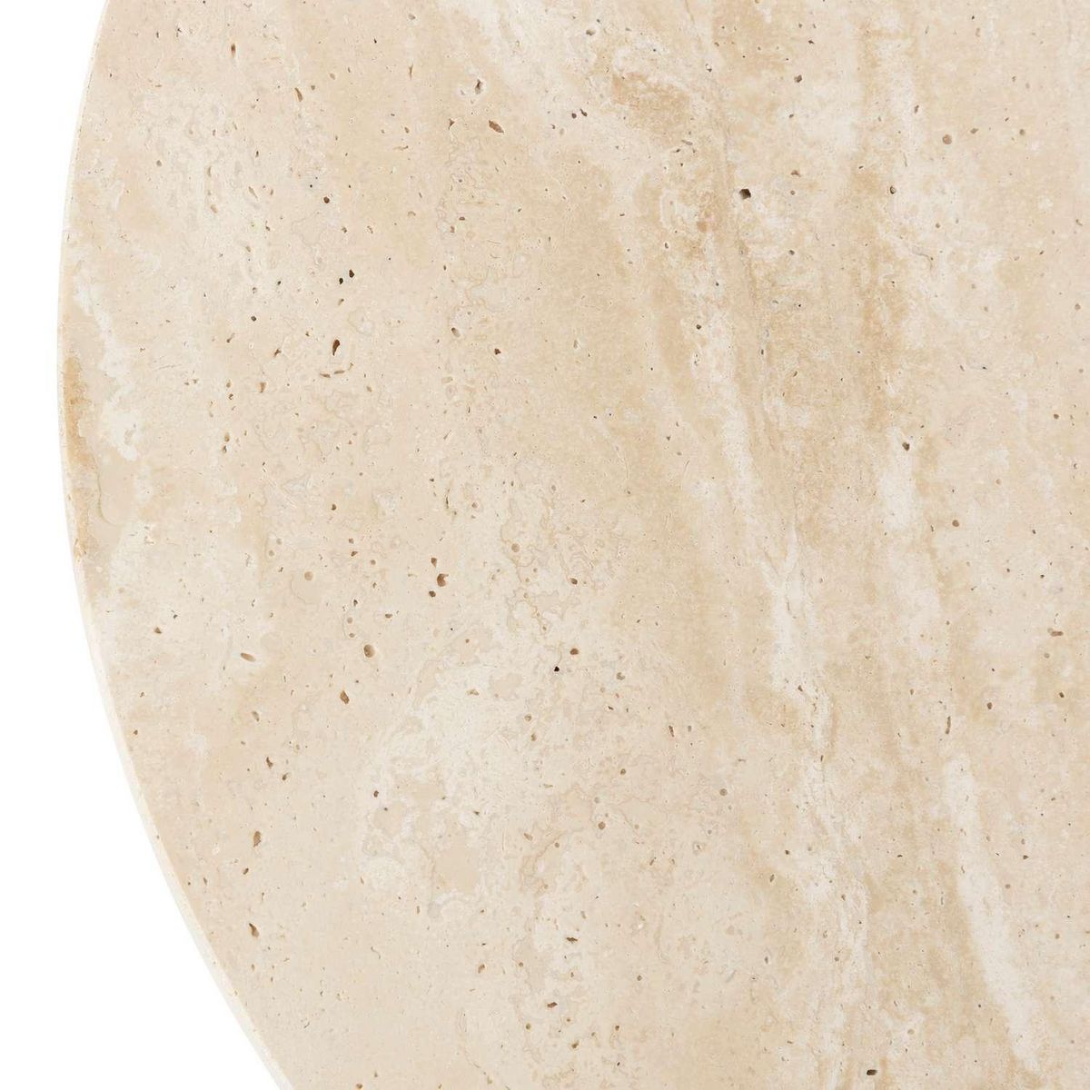 ATMOSPHERA Table à café en travertin - Blanc