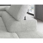 Voir la diapositive 4 : BEST MOBILIER Elisa - canapé d'angle droit 5 places convertible avec coffre et têtières réglables en tissu bouclette