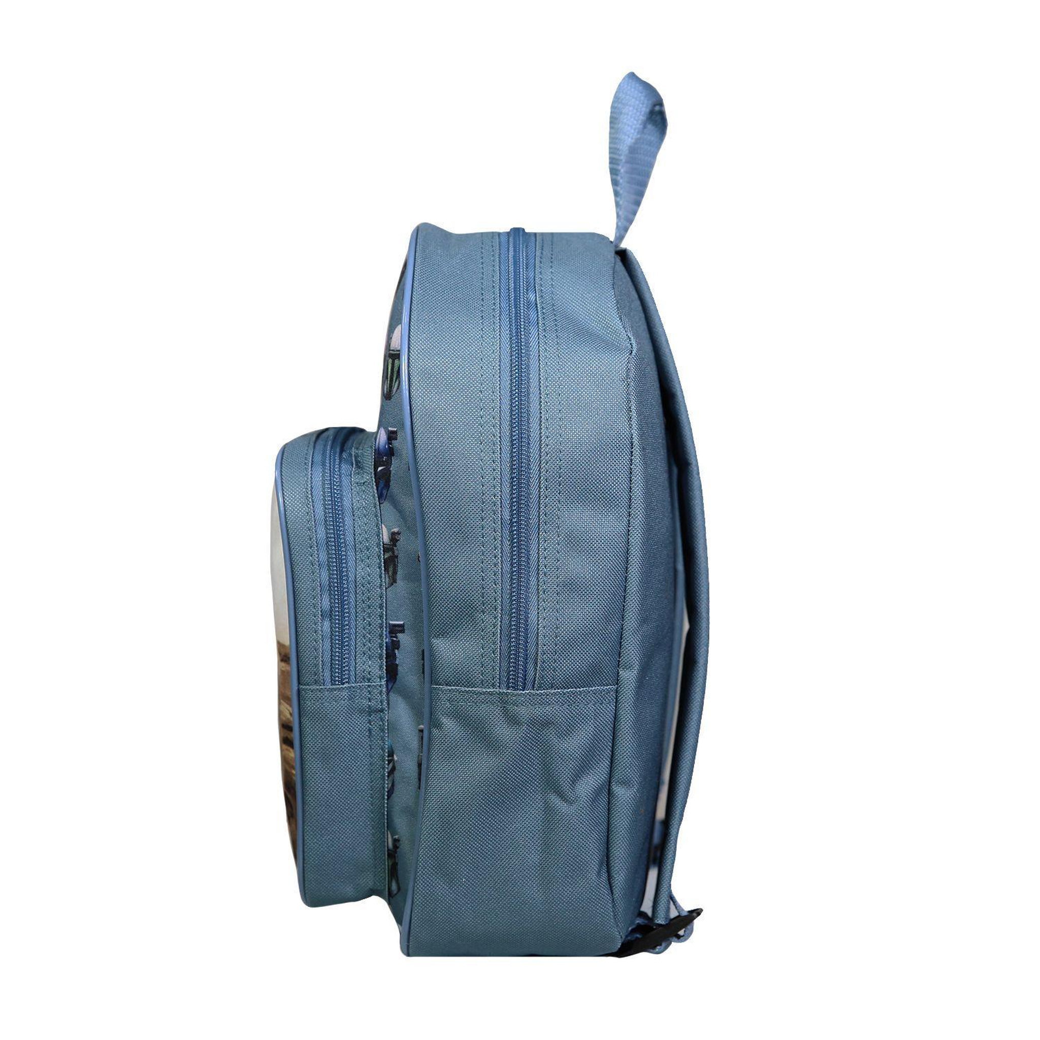 Voir la diapositive 3 : Bagtrotter Sac à dos 31 cm avec poche Baby Yoda Star Wars / The Mandalorian Bleu et Beige Bagtrotter