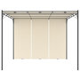 Voir la diapositive 2 : VIDAXL Belvedere de jardin avec rideau lateral 3x3x2,25 m Creme