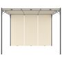 Voir la diapositive 2 : VIDAXL Belvedere de jardin avec rideau lateral 3x3x2,25 m Creme
