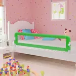VIDAXL Barriere de securite de lit d'enfant Vert 180x42 cm Polyester
